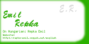 emil repka business card